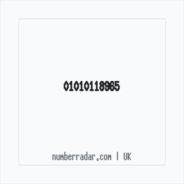 Reverse number check for +44 1010 118965 — who called me?