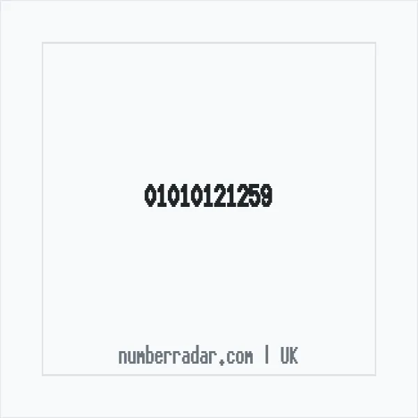 Reverse number check for +44 1010 121259 — who called me?