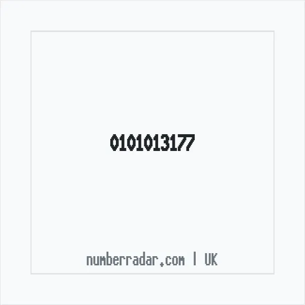 Reverse number check for +44 101013177 — who called me?