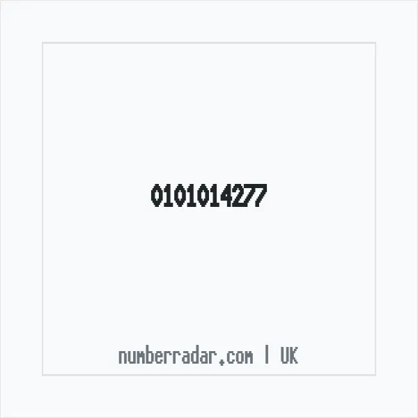 Reverse number check for +44 101014277 — who called me?