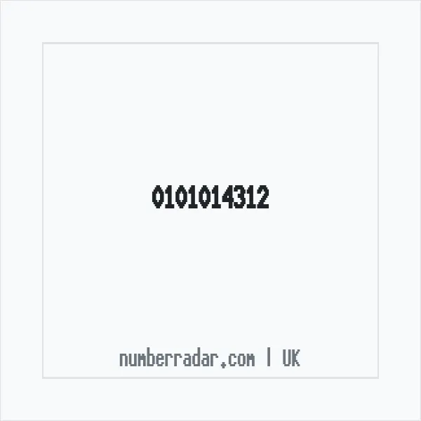 Reverse number check for +44 101014312 — who called me?