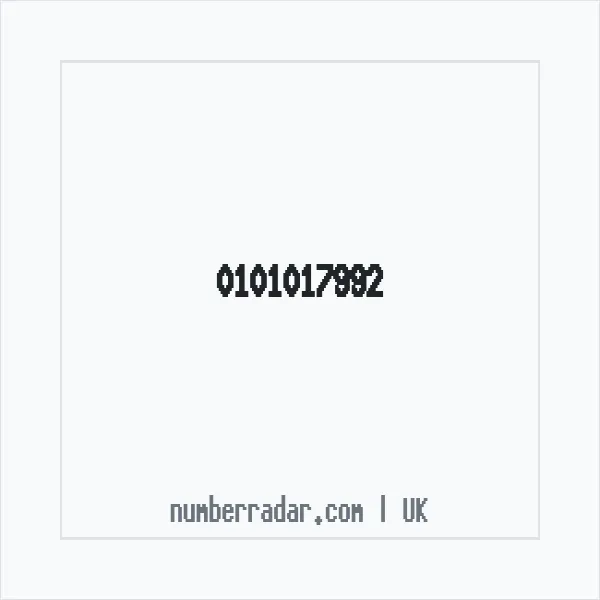 Reverse number check for +44 101017992 — who called me?