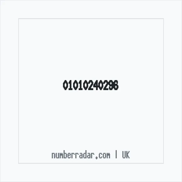 Reverse number check for +44 1010 240296 — who called me?