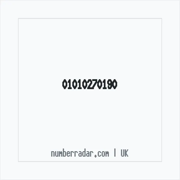 Reverse number check for +44 1010 270190 — who called me?