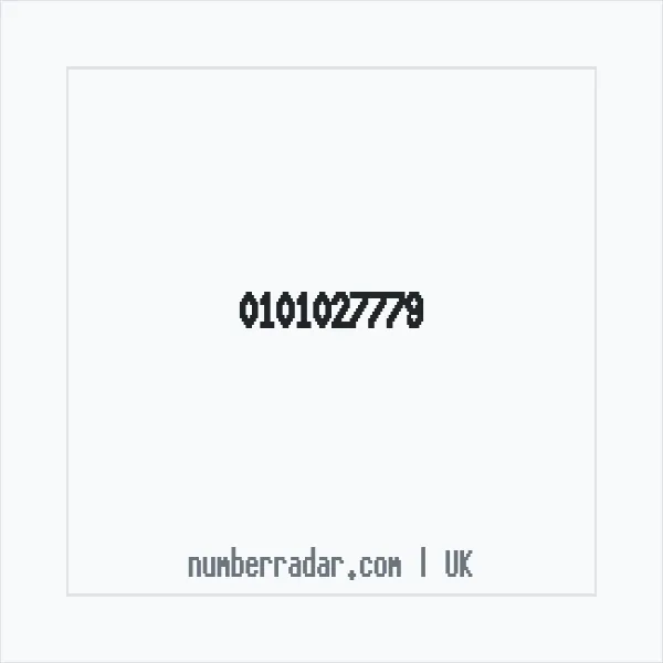 Reverse number check for +44 101027779 — who called me?