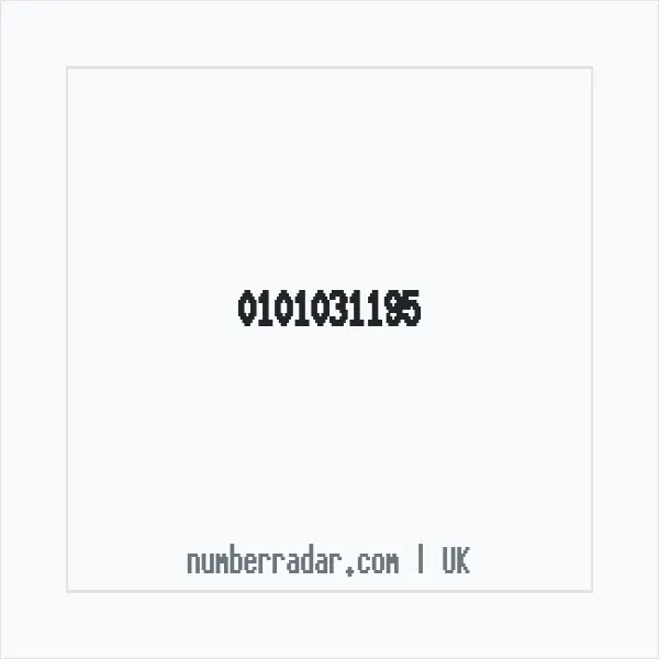 Reverse number check for +44 101031195 — who called me?