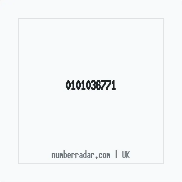 Reverse number check for +44 101036771 — who called me?