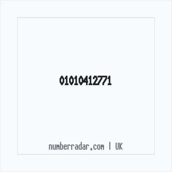 Reverse number check for +44 1010 412771 — who called me?