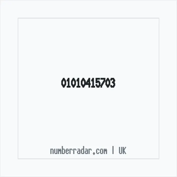 Reverse number check for +44 1010 415703 — who called me?
