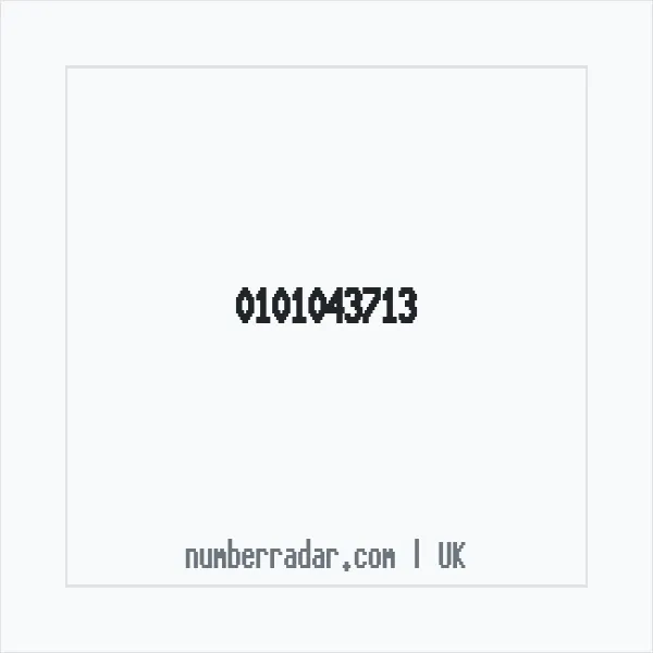 Reverse number check for +44 101043713 — who called me?