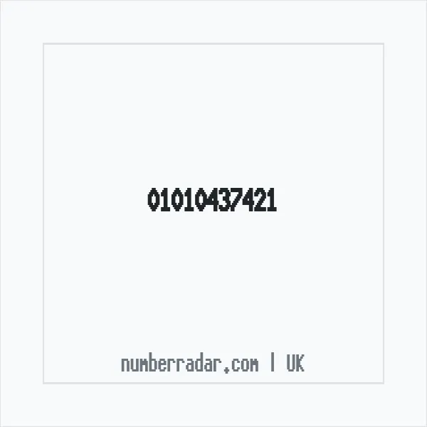 Reverse number check for +44 1010 437421 — who called me?