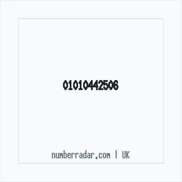 Reverse number check for +44 1010 442506 — who called me?