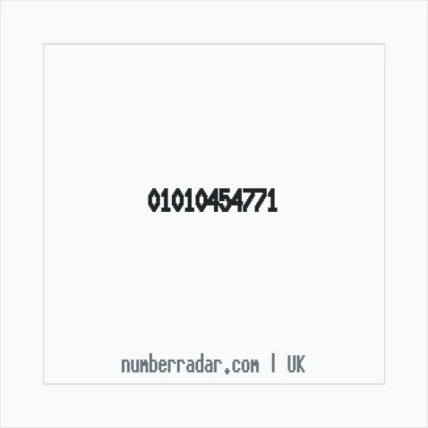 Reverse number check for +44 1010 454771 — who called me?