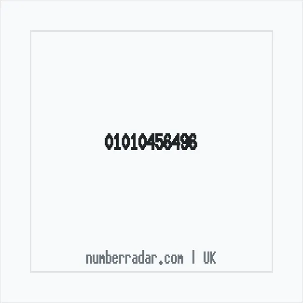 Reverse number check for +44 1010 456496 — who called me?