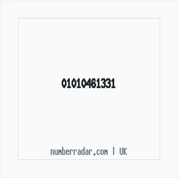 Reverse number check for +44 1010 461331 — who called me?