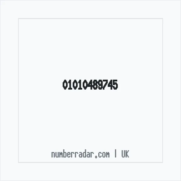 Reverse number check for +44 1010 489745 — who called me?