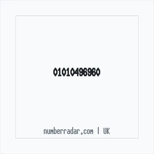 Reverse number check for +44 1010 496960 — who called me?