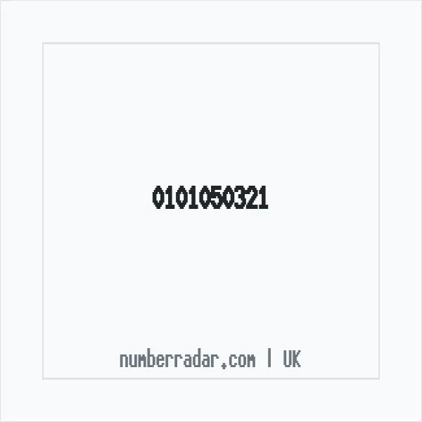 Reverse number check for +44 101050321 — who called me?