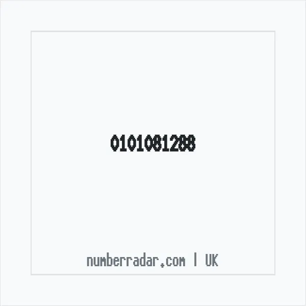 Reverse number check for +44 101081288 — who called me?