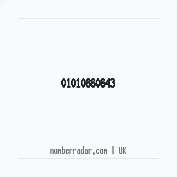 Reverse number check for +44 1010 860643 — who called me?