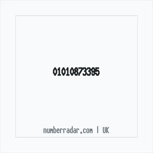 Reverse number check for +44 1010 873395 — who called me?