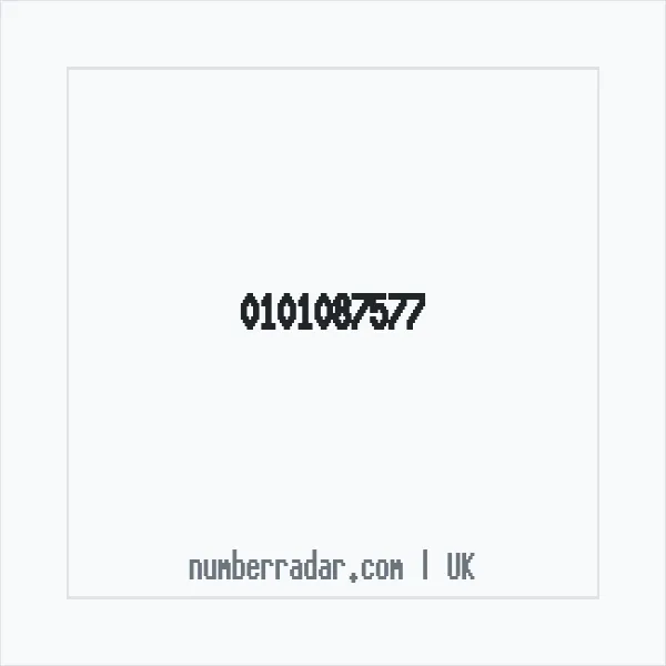 Reverse number check for +44 101087577 — who called me?