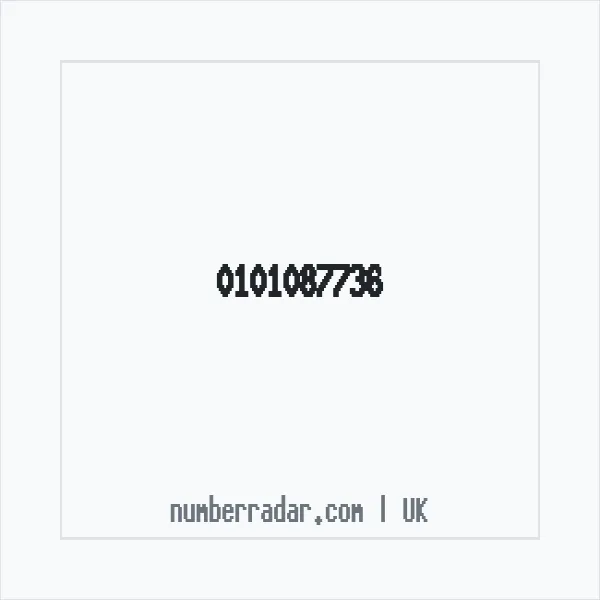 Reverse number check for +44 101087736 — who called me?