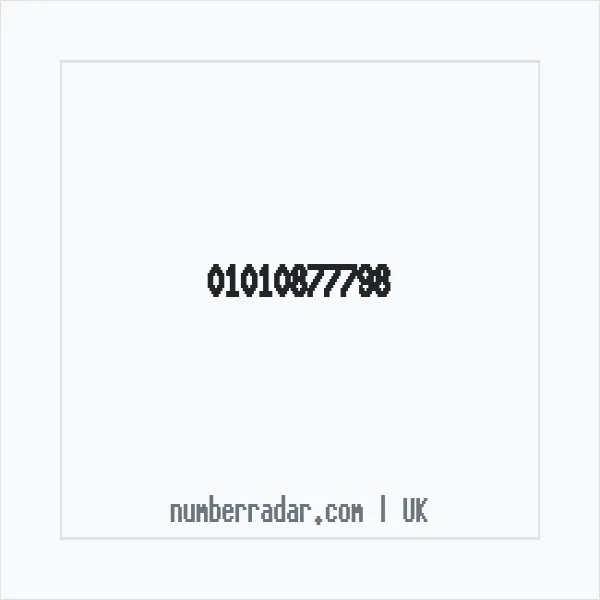 Reverse number check for +44 1010 877798 — who called me?