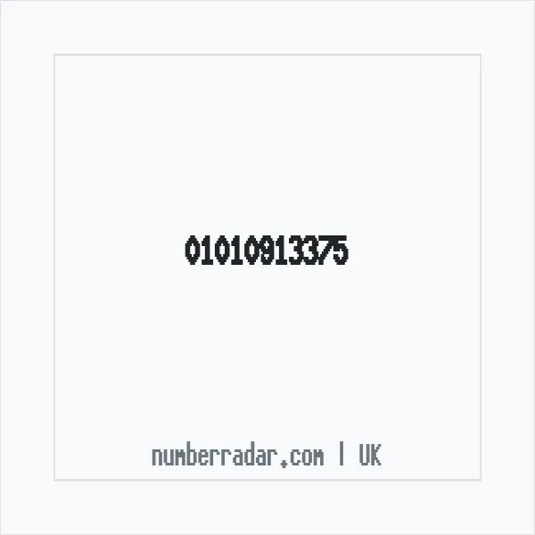 Reverse number check for +44 1010 913375 — who called me?