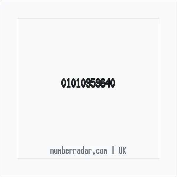 Reverse number check for +44 1010 959640 — who called me?
