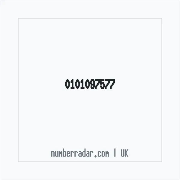 Reverse number check for +44 101097577 — who called me?