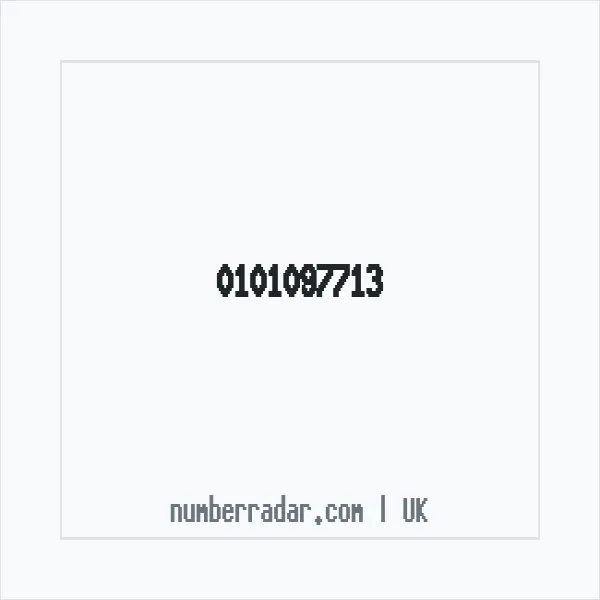 Reverse number check for +44 101097713 — who called me?