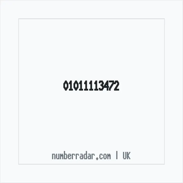 Reverse number check for +44 1011 113472 — who called me?