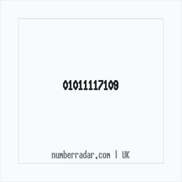 Reverse number check for +44 1011 117109 — who called me?