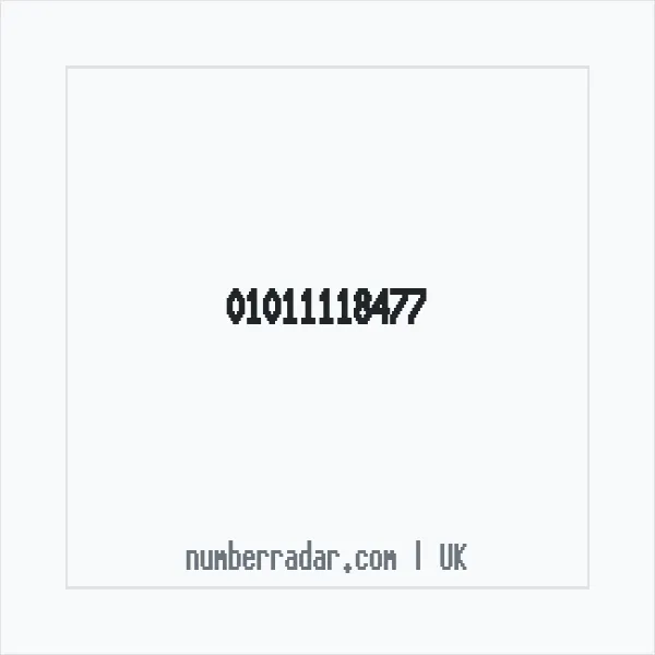 Reverse number check for +44 1011 118477 — who called me?