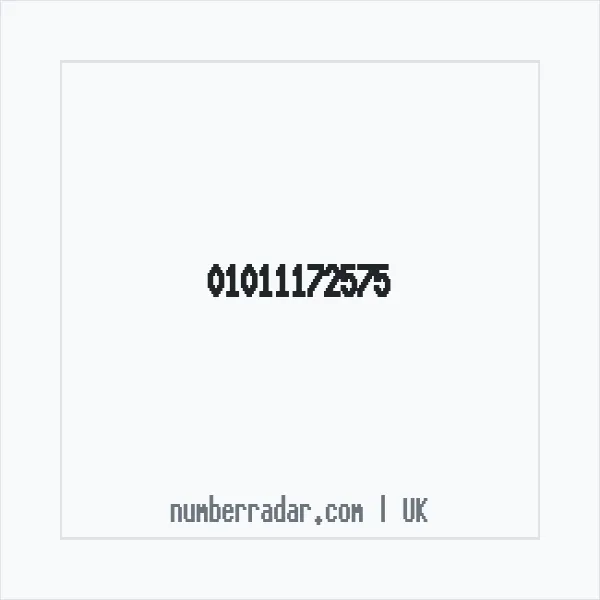 Reverse number check for +44 1011 172575 — who called me?