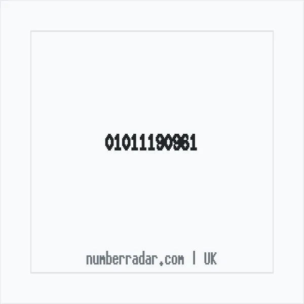 Reverse number check for +44 1011 190961 — who called me?