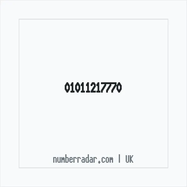 Reverse number check for +44 1011 217770 — who called me?