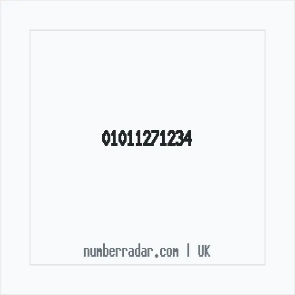 Reverse number check for +44 1011 271234 — who called me?