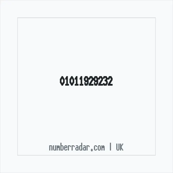 Reverse number check for +44 1011 929232 — who called me?