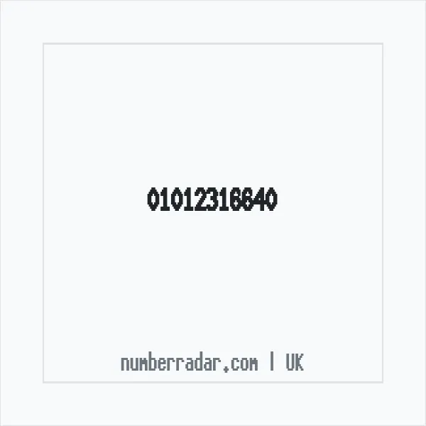 Reverse number check for +44 1012 316640 — who called me?