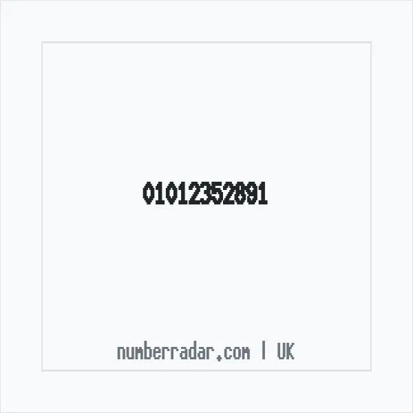 Reverse number check for +44 1012 352891 — who called me?