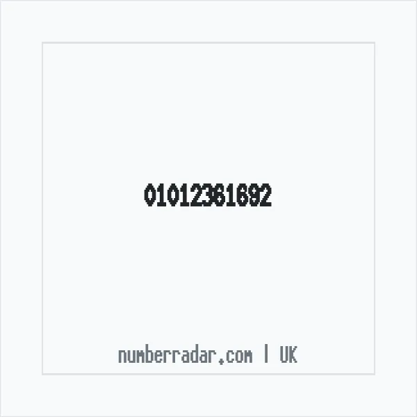Reverse number check for +44 1012 361692 — who called me?
