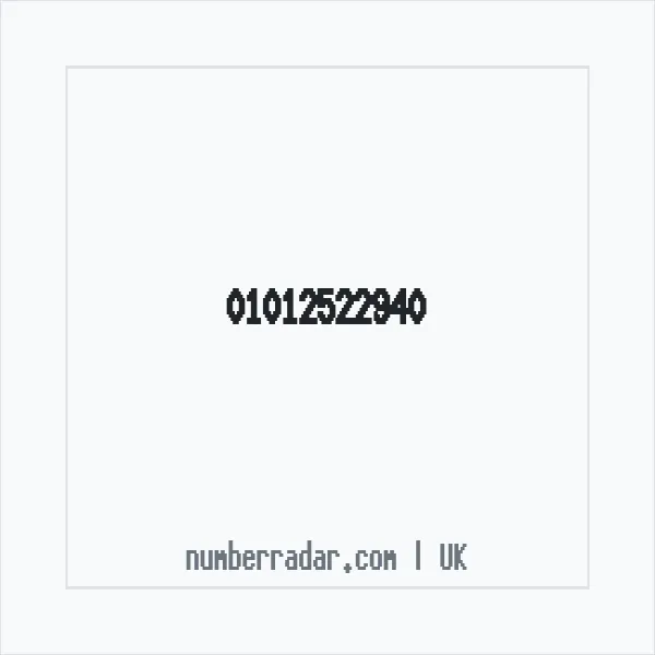 Reverse number check for +44 1012 522940 — who called me?