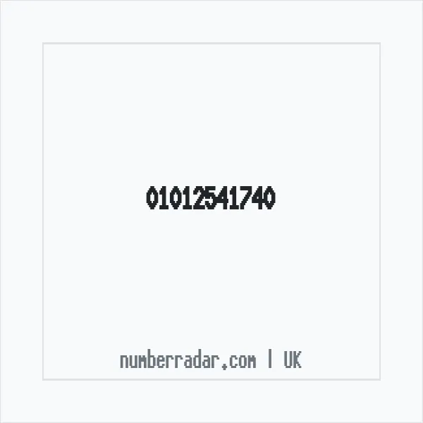Reverse number check for +44 1012 541740 — who called me?