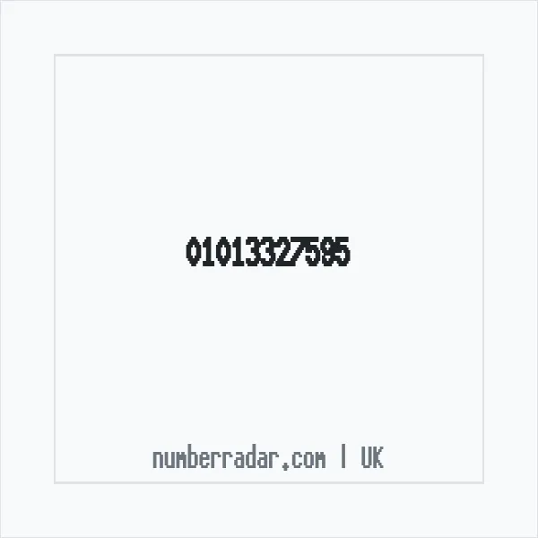 Reverse number check for +44 1013 327595 — who called me?