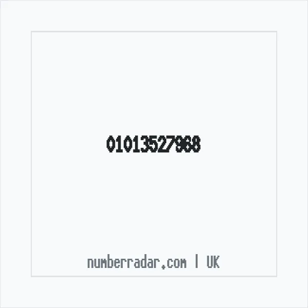 Reverse number check for +44 1013 527968 — who called me?