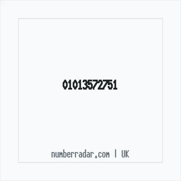 Reverse number check for +44 1013 572751 — who called me?