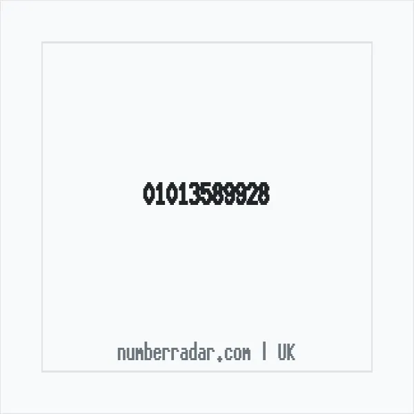 Reverse number check for +44 1013 589928 — who called me?