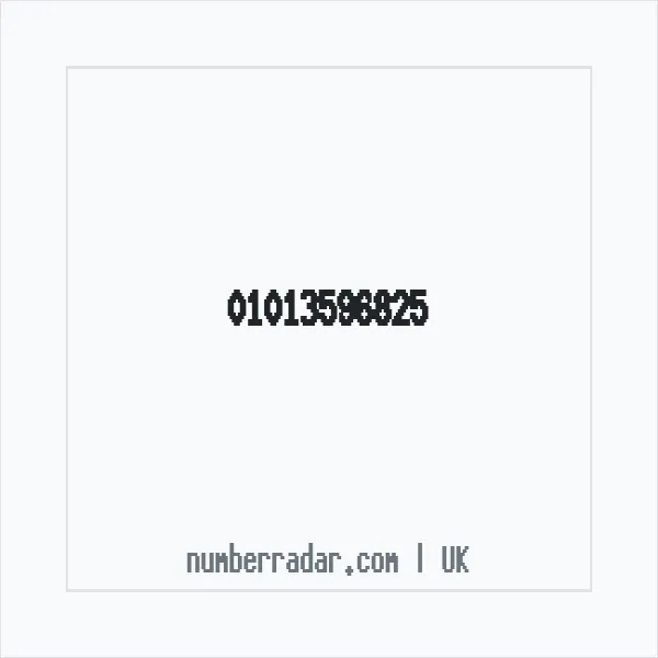 Reverse number check for +44 1013 596825 — who called me?